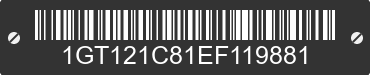 2014 GMC Sierra 1GT121C81EF119881 VIN decoded