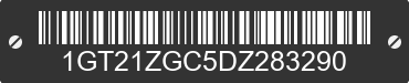 2013 GMC Sierra 1GT21ZGC5DZ283290 VIN decoded
