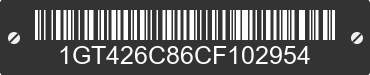 2012 GMC Sierra 1GT426C86CF102954 VIN decoded