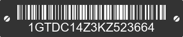 1989 GMC Sierra 1GTDC14Z3KZ523664 VIN decoded