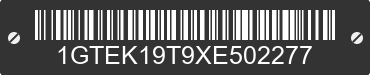 1999 GMC Sierra 1GTEK19T9XE502277 VIN decoded