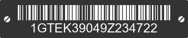 2009 GMC Sierra 1GTEK39049Z234722 VIN decoded