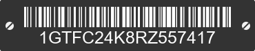 1994 GMC Sierra 1GTFC24K8RZ557417 VIN decoded