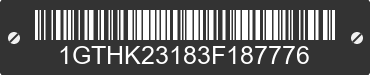 2003 GMC Sierra 1GTHK23183F187776 VIN decoded