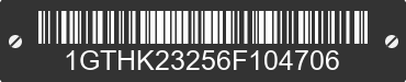 2006 GMC Sierra 1GTHK23256F104706 VIN decoded
