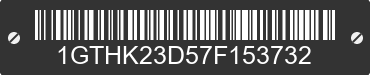 2007 GMC Sierra 1GTHK23D57F153732 VIN decoded