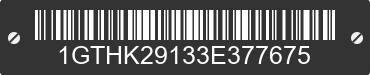2003 GMC Sierra 1GTHK29133E377675 VIN decoded