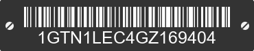 2016 GMC Sierra 1GTN1LEC4GZ169404 VIN decoded