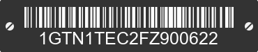 2015 GMC Sierra 1GTN1TEC2FZ900622 VIN decoded
