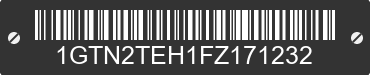 2015 GMC Sierra 1GTN2TEH1FZ171232 VIN decoded