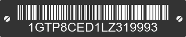 2020 GMC Sierra 1GTP8CED1LZ319993 VIN decoded
