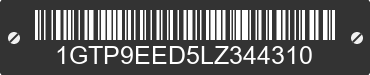 2020 GMC Sierra 1GTP9EED5LZ344310 VIN decoded