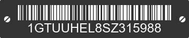 2025 GMC Sierra 1GTUUHEL8SZ315988 VIN decoded