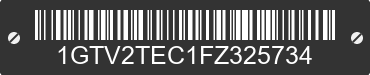 2015 GMC Sierra 1GTV2TEC1FZ325734 VIN decoded