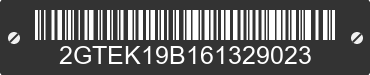 2006 GMC Sierra 2GTEK19B161329023 VIN decoded
