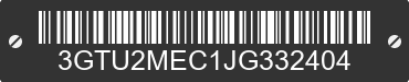 2018 GMC Sierra 3GTU2MEC1JG332404 VIN decoded