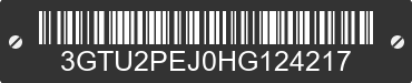 2017 GMC Sierra 3GTU2PEJ0HG124217 VIN decoded