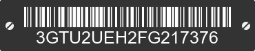2015 GMC Sierra 3GTU2UEH2FG217376 VIN decoded