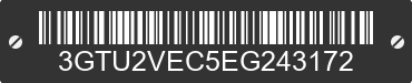 2014 GMC Sierra 3GTU2VEC5EG243172 VIN decoded