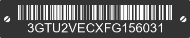 2015 GMC Sierra 3GTU2VECXFG156031 VIN decoded