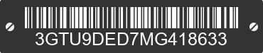 2021 GMC Sierra 3GTU9DED7MG418633 VIN decoded