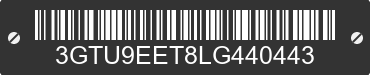 2020 GMC Sierra 3GTU9EET8LG440443 VIN decoded