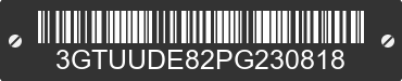 2023 GMC Sierra 3GTUUDE82PG230818 VIN decoded