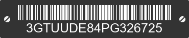 2023 GMC Sierra 3GTUUDE84PG326725 VIN decoded