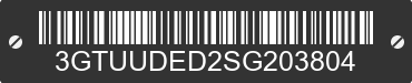 2025 GMC Sierra 3GTUUDED2SG203804 VIN decoded