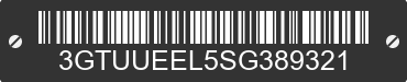 2025 GMC Sierra 3GTUUEEL5SG389321 VIN decoded