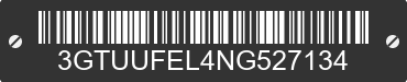 2022 GMC Sierra 3GTUUFEL4NG527134 VIN decoded