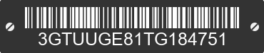 2026 GMC Sierra 3GTUUGE81TG184751 VIN decoded