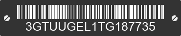 2026 GMC Sierra 3GTUUGEL1TG187735 VIN decoded