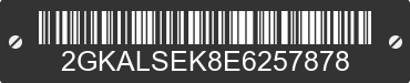 2014 GMC Terrain 2GKALSEK8E6257878 VIN decoded