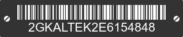 2014 GMC Terrain 2GKALTEK2E6154848 VIN decoded