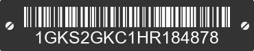 2017 GMC Yukon XL 1GKS2GKC1HR184878 VIN decoded
