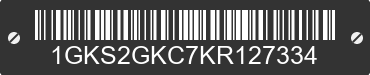 2019 GMC Yukon XL 1GKS2GKC7KR127334 VIN decoded
