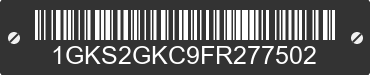 2015 GMC Yukon XL 1GKS2GKC9FR277502 VIN decoded