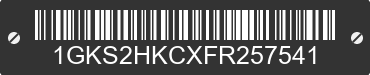 2015 GMC Yukon XL 1GKS2HKCXFR257541 VIN decoded
