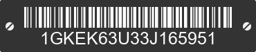 2003 GMC Yukon 1GKEK63U33J165951 VIN decoded