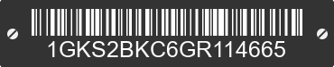 2016 GMC Yukon 1GKS2BKC6GR114665 VIN decoded