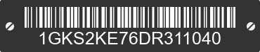 2013 GMC Yukon 1GKS2KE76DR311040 VIN decoded