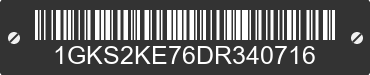 2013 GMC Yukon 1GKS2KE76DR340716 VIN decoded