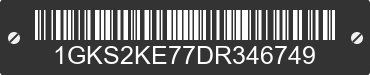 2013 GMC Yukon 1GKS2KE77DR346749 VIN decoded