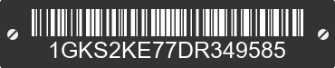 2013 GMC Yukon 1GKS2KE77DR349585 VIN decoded