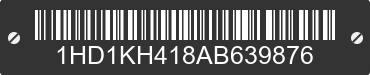 2010 HARLEY-DAVIDSON Road Glide Custom 1HD1KH418AB639876 VIN decoded
