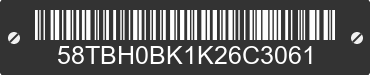 2019 HIGHLAND RIDGE Highland Ridge 58TBH0BK1K26C3061 VIN decoded