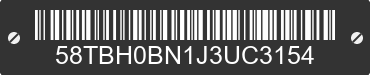 2018 HIGHLAND RIDGE Highland Ridge 58TBH0BN1J3UC3154 VIN decoded