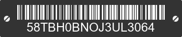 2018 HIGHLAND RIDGE Highland Ridge 58TBH0BNOJ3UL3064 VIN decoded