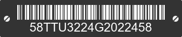 2016 HIGHLAND RIDGE Highland Ridge 58TTU3224G2022458 VIN decoded
